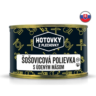 Hotovky z Plechovky Šošovicová polievka s údeným mäsom 400 ml