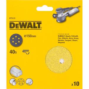 DEWALT велкро шлифовъчен диск 150 мм, K80 (10 бр. ) DT3123 (DT3123)