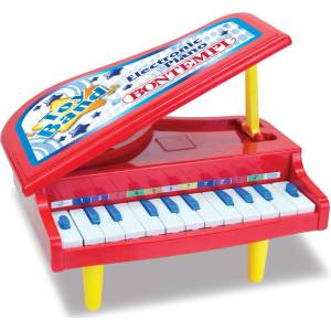 Bontempi Малко червено пиано Bontempi с 11 клавиша