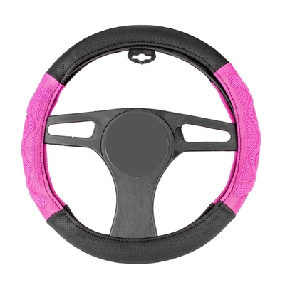 Калъф за волан 38см, с 3d розови ленти