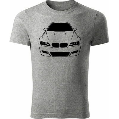 Tričko BMW m3 e46 pánske tričko oranžová čierne