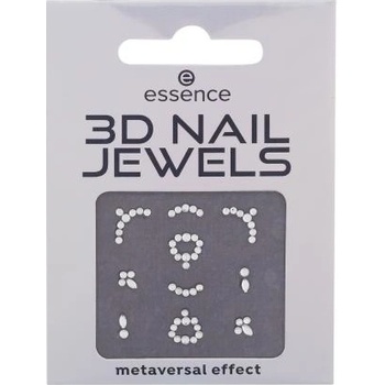 Essence 3D Jewels nálepky na nechty s kamienkami 02 Mirror universe 10 ks