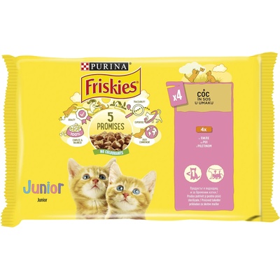 Friskies Kitten мултипак паучове с пиле - 0.34кг