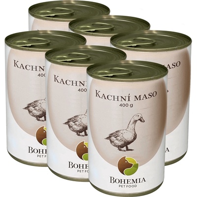 Bohemia Pet Food Adult Kachní maso ve vlastní šťávě 6 x 400 g
