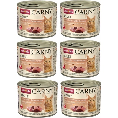 Animonda Carny Adult kura morka a kačacie srdcia 200 g