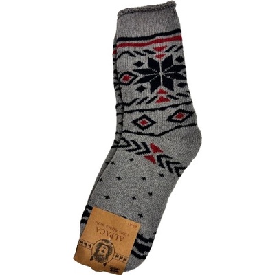 Alpaca Exclusiv hrubé teplé ponožky Vzor: V9