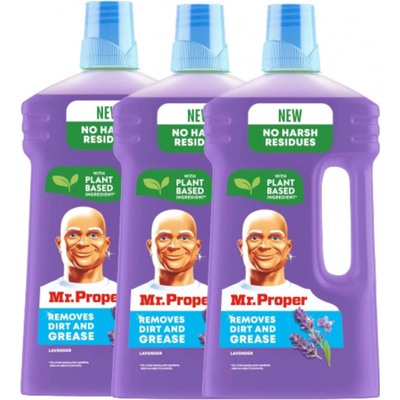 Mr. Proper Univerzálny čistič podláh Levanduľa 3 x 1 l