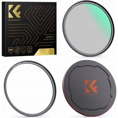 K&F Concept 3v1 CPL + magnetický kroužek + krytka 49 mm SKU1700