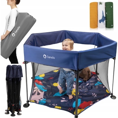 Lionelo dětská ohrádka Roel Blue Navy – Zbozi.Blesk.cz