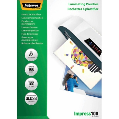 Laminovací fólie Fellowes A3 100 mic lesklé LAMPOFELA3100