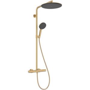Hansgrohe Raindance Alive S Puro - Душ комплект с термостат, 21x34 cm, 3 струи, EcoSmart, четкан бронз 24593140 (24593140)