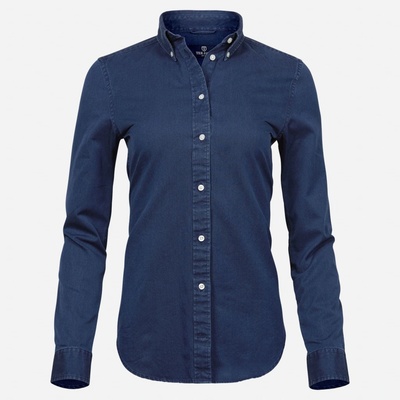 Tee Jays 4001 Oxford Perfect s dl. rukávom navy modrá