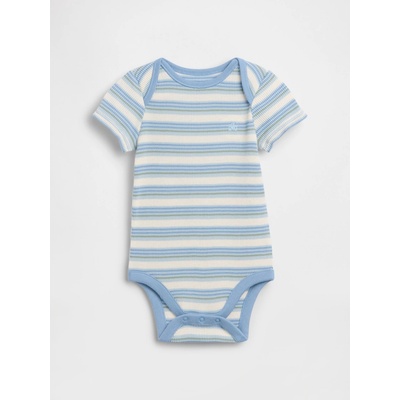 GAP Baby body Brannan Bear s vaflovým vzorem Modrá