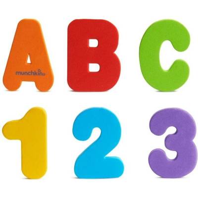 Munchkin Bath Learn Letters & Numbers do vody 18 m+ 36 ks