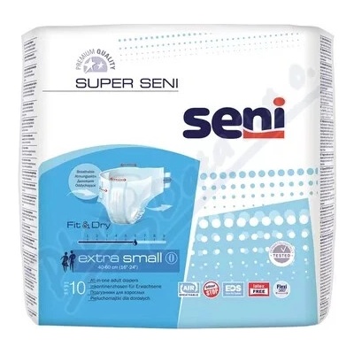 Seni Super inkontinenčné plienkové nohavičky XS 10 ks