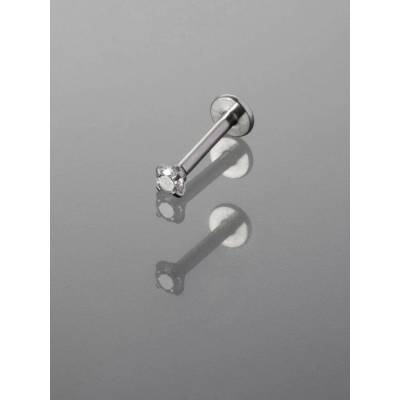 Prosperk náušnice piercing čirý kamínek S5391