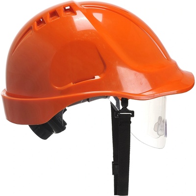 Portwest endurance visor pw55 / Вентилирана каска с визьор - оранжева (pw55orr)