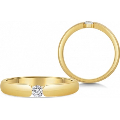 Sofia Diamonds zlatý zásnubný prsteň s diamantom BDRB00073YG