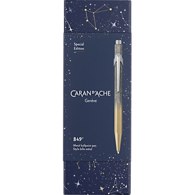 Caran d'Ache 849 Cosmic blue zlatá NM0849.124