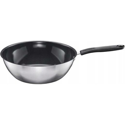 Fiskars Pánev wok Functional Form 28cm s povrchem Ceratec nerezová ocel