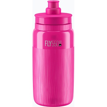 Elite Велосипедна бутилка Elite FLY Tex 550 ml clear/pink fluo