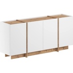 Kalune Design Бял скрин от декор от бор с отвор за кабели 180x80x45 cm Dorma - Kalune Design (632NRD1114)
