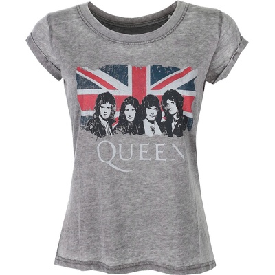 ROCK OFF дамска тениска Queen - Vintage Union Jack - ROCK OFF - QUBO01LC