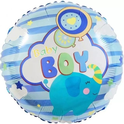 Foliový balonek srdce baby blue 46 cm