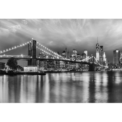 Komar Papírová fototapeta Brooklyn B W rozměry 368 x 254 cm