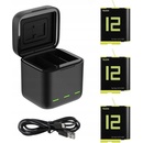 Telesin 3-slot nabíječka + 3 baterie set pro GoPro Hero 9/10/11 GP-BnC-902-B