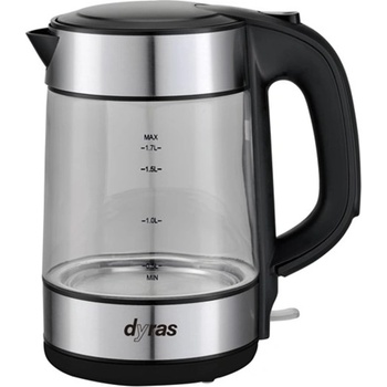 dyras Стъклен чайник dyras dyr wk-1509led 1, 7 литра инокс (dyr wk-1509led)