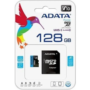 ADATA MicroSDXC 128GB UHS-I U1 AUSDX128GUICL10A1-RA1