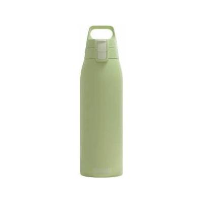 SIGG - Insulated drinking bottle - Thermos bottle Shield Therm One Eco Green carbonated drinks - Leak-proof - Dishwasher safe - BPA-free - 90% recycled stainless steel - Light green - 1L - 6021.60