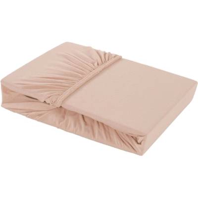 Klinmam Home Barevné napínací prostěradlo Elastan meruňkové 140-160x200