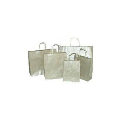 Darčeková papierová taška PLATINA, 22 x 10 x 27 x 6 cm