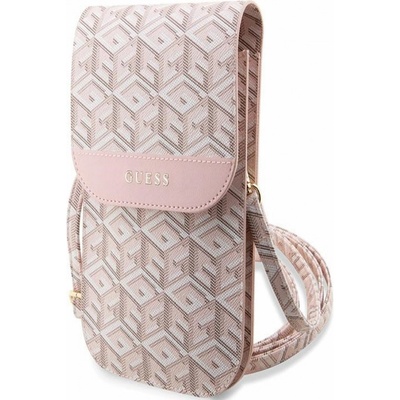 Guess Bag GUWBHGCFSEP pink GCube Stripe