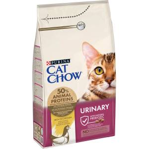  Храна за котки PURINA CAT CHOW Cat, Urinary Tract Health с Naturium, с пиле - 1.5кг