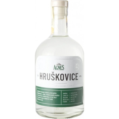 Agnes Hruškovice 40% 0,5 l (holá láhev)