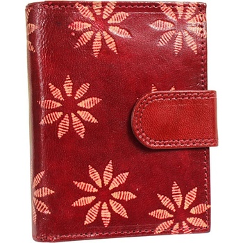 Nivasaža N6 SNT RF dámská kožená peněženka červená
