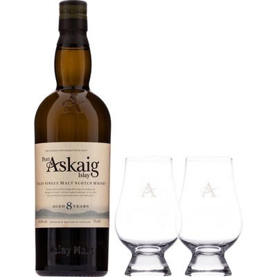 Port Askaig 8y 45,8% 0,7 l (darčekové balenie 2 poháre)