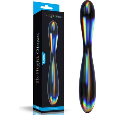 Стъклено дилдо, 2 стимулиращи края, 23, 2см. - Twilight Gleam Double Delight (LVTOY00754)