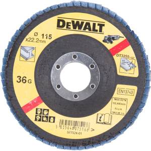 DEWALT Метален ламелен диск изпъкнал 115 x 22.2 мм x 36G DT3255 (DT3255)