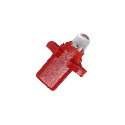 Лед крушки тип b8.3d 12v / 2w червен