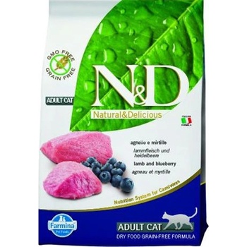 Farmina N & D Grain Free Cat Adult Lamb & Blueberry 10 kg