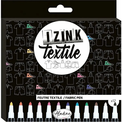 Aladine fixky na textil 12 farieb