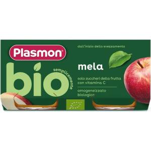 PLASMON Био пюре Plasmon - Ябълка, 6 м+, 2 х 80 g (1318) - baby