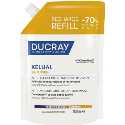 Ducray Kelual Squanorm Šampon hydratační na suché lupy 400 ml