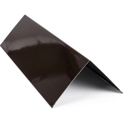 Protec hrebenáč pozink 14 cm 10°-25° RAL 8019 Orieškovo hnedá lesk 3 m