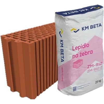 Příčka Profiblok Brus 140 broušená 497 × 140 × 249 mm KM BETA s lepidlem na žebra
