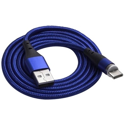 Akyga 1 м USB - Type C син магнитен кабел за данни и зареждане AK-USB-42 (AK-USB-42)